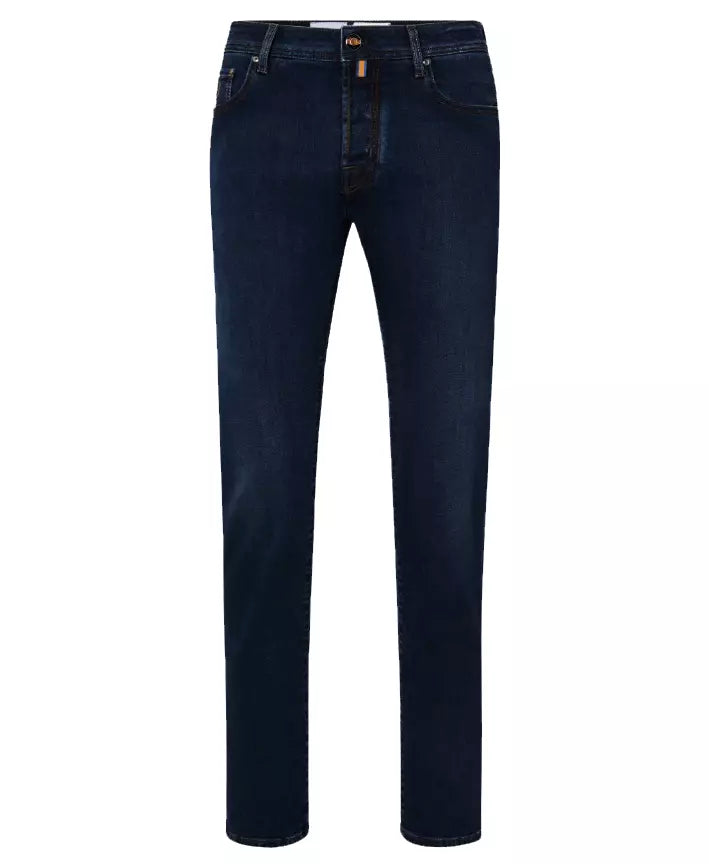 Blue Cotton Men Slim-fit Jean - SEHABRANDS