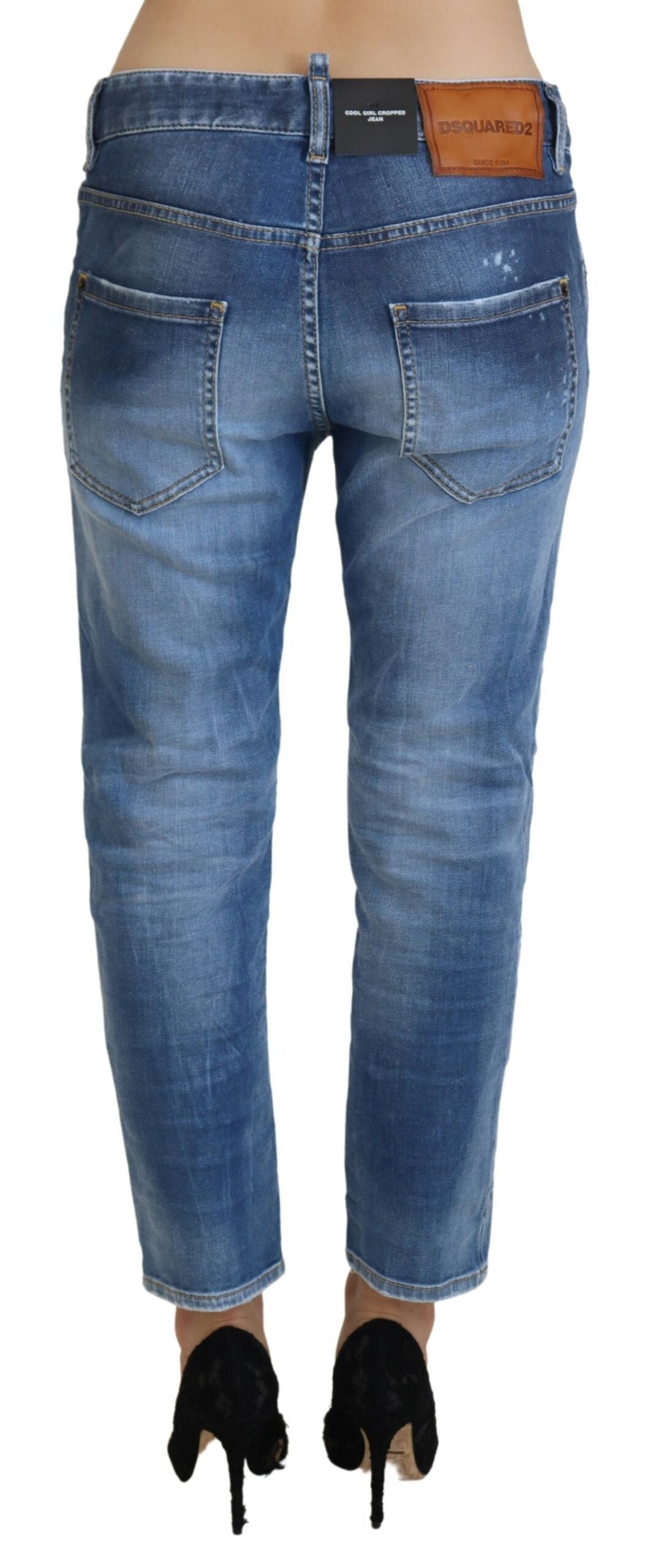 Chic Cropped Blue Denim - Elevate Your Casual Look - SEHABRANDS