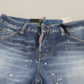 Chic Cropped Blue Denim - Elevate Your Casual Look - SEHABRANDS