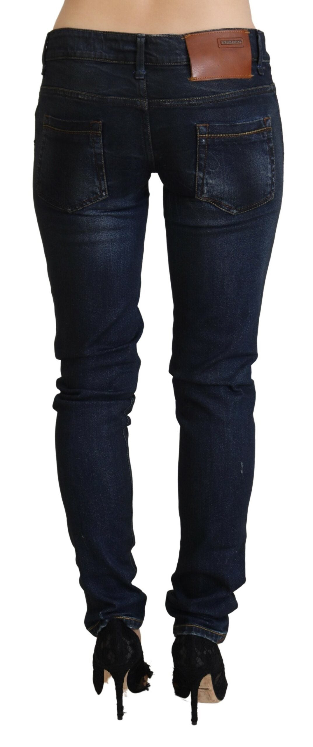 Chic Slim Fit Cotton Denim Jeans - SEHABRANDS