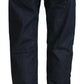 Chic Dark Blue Low Waist Straight Cut Jeans - SEHABRANDS