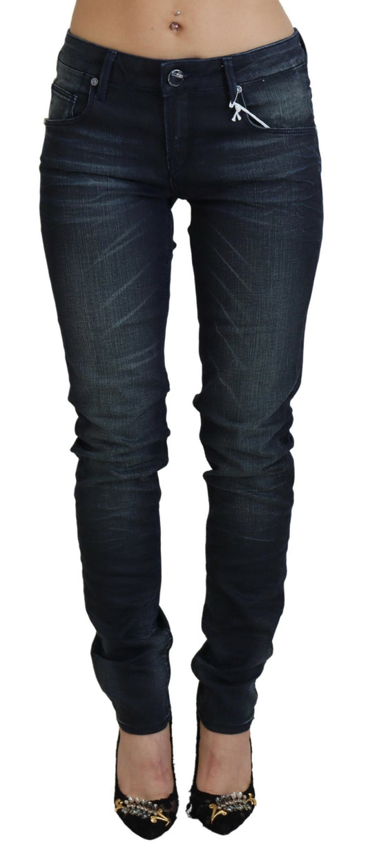 Chic Low Waist Slim Fit Denim Jeans - SEHABRANDS