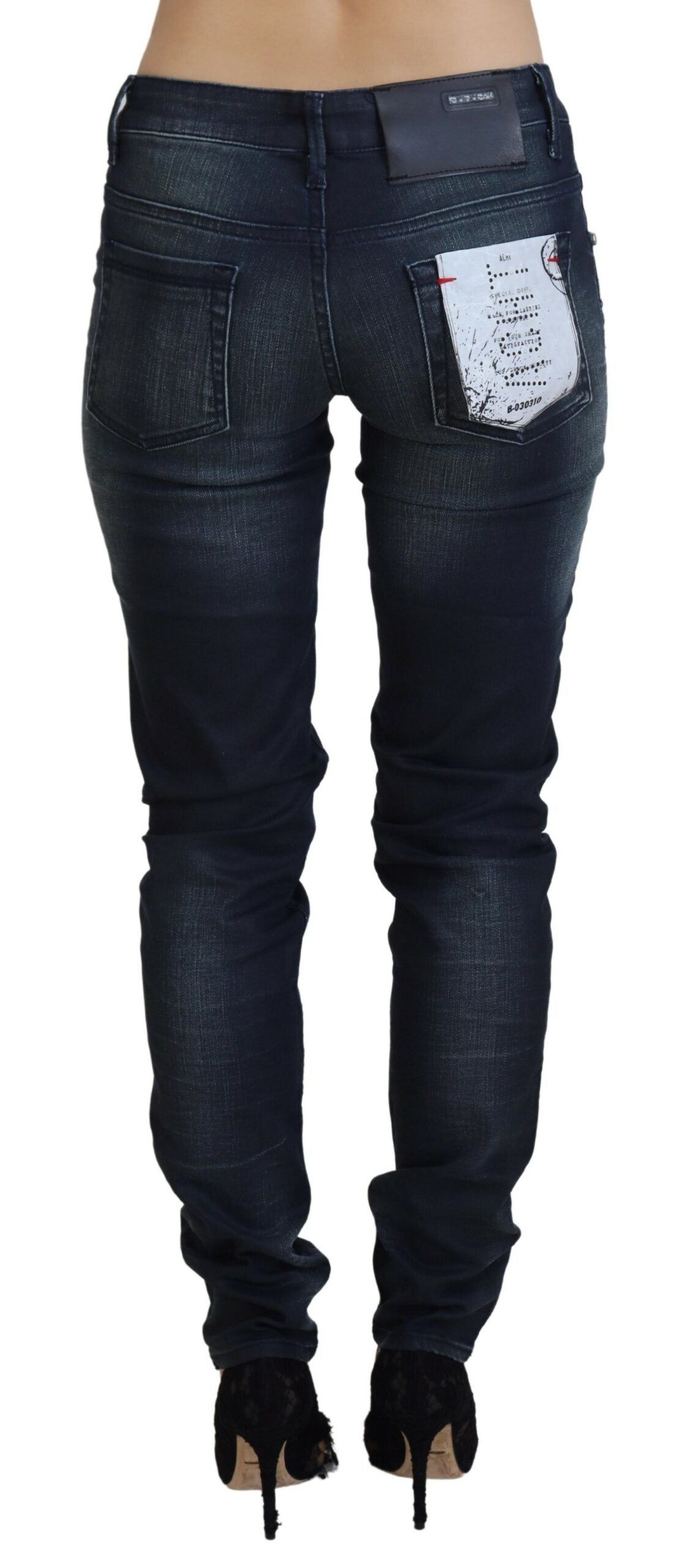 Chic Low Waist Slim Fit Denim Jeans - SEHABRANDS