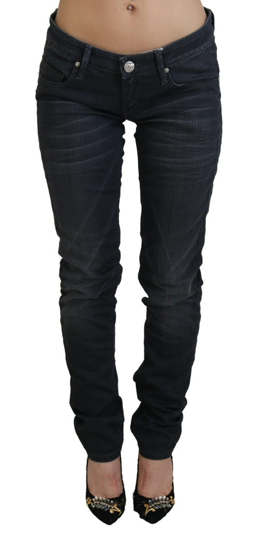 Sleek Black Washed Slim Fit Denim - SEHABRANDS