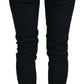 Chic Slim-Fit Cotton Denim in Dark Blue - SEHABRANDS