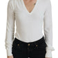 Chic Ivory Casual Blouse - SEHABRANDS