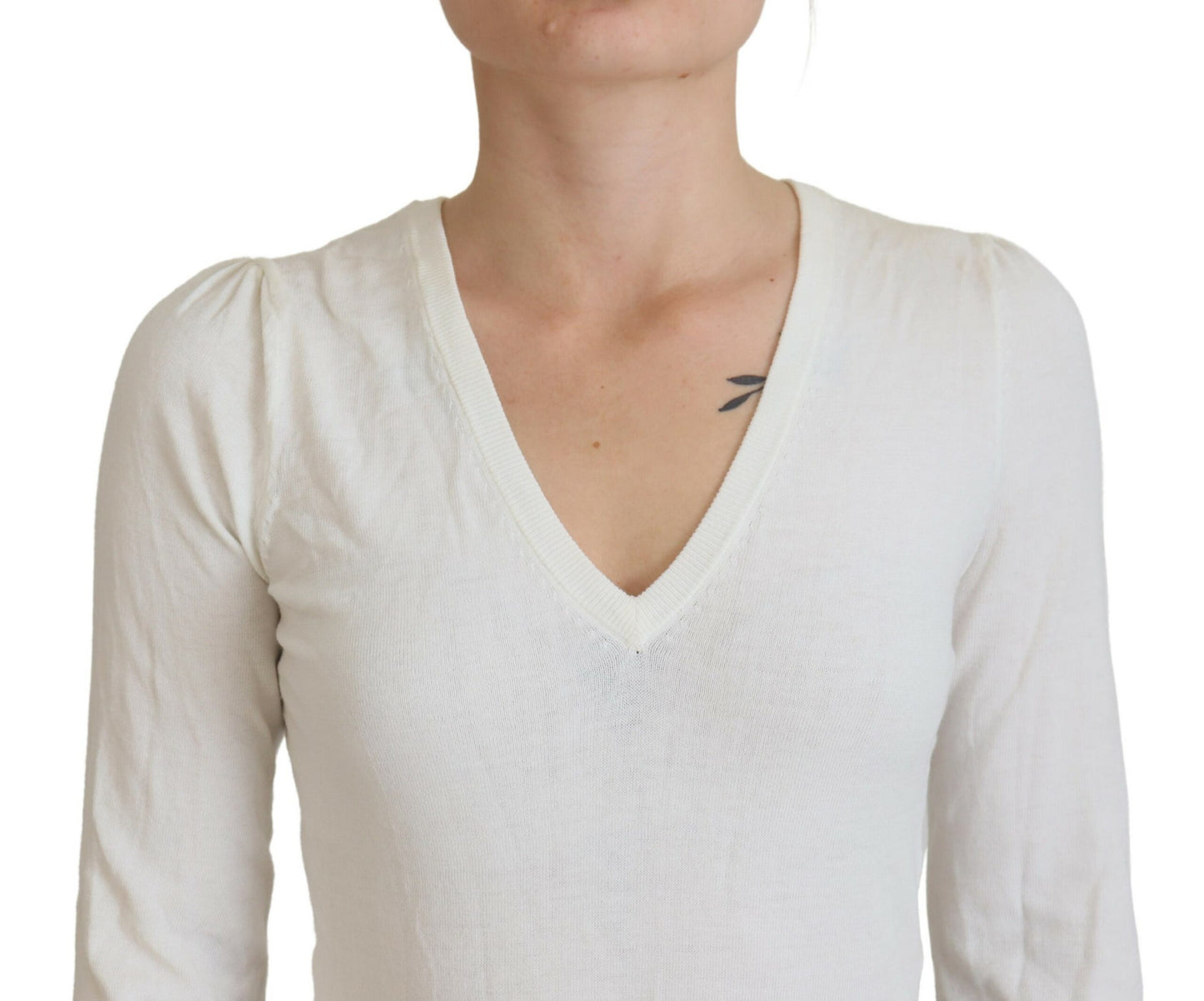 Chic Ivory Casual Blouse - SEHABRANDS