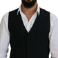 Dolce & Gabbana Elegant Black Formal Dress Vest