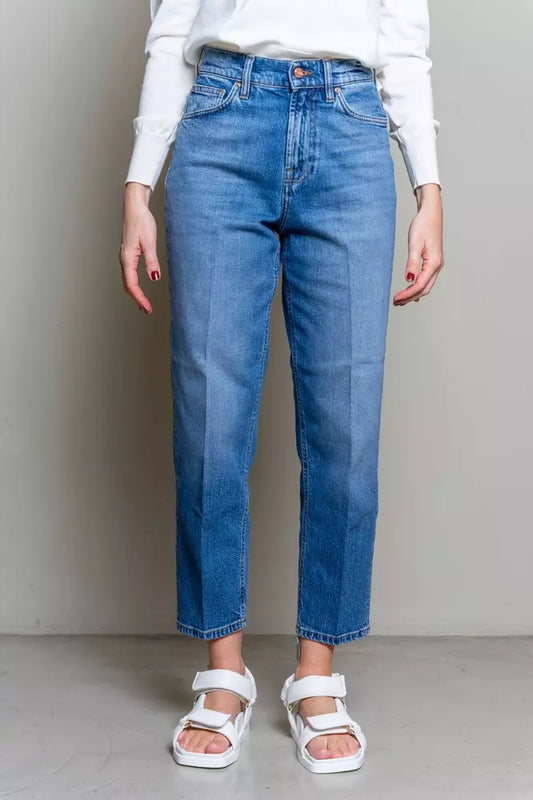 Elevated Blue High-Waist Denim for Women - SEHABRANDS