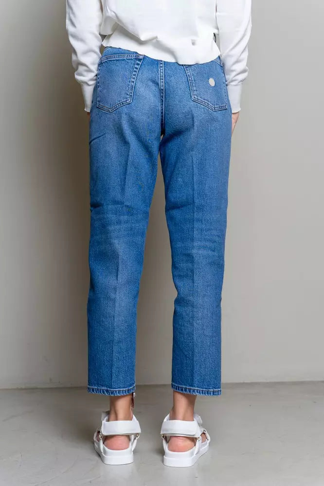 Elevated Blue High-Waist Denim for Women - SEHABRANDS