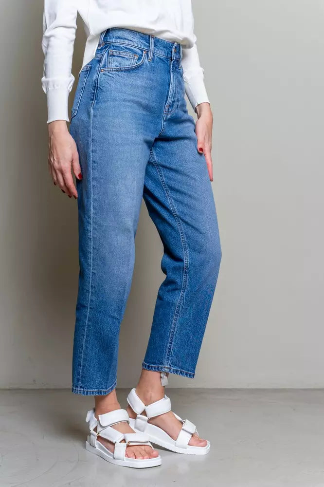 Elevated Blue High-Waist Denim for Women - SEHABRANDS