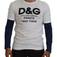 Dolce & Gabbana Elegant White Cotton Pullover Sweater