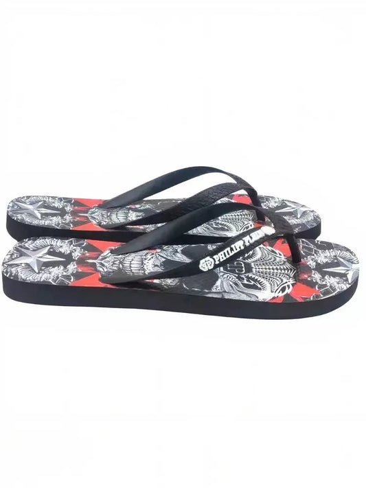 Multicolor Graphic Flip Flops for Women - SEHABRANDS