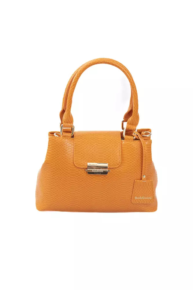 Orange Polyurethane Women Crossbody Bag - SEHABRANDS