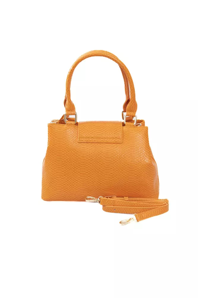 Orange Polyurethane Women Crossbody Bag - SEHABRANDS