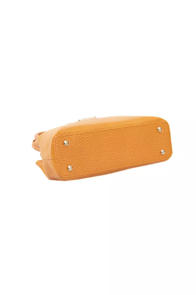 Orange Polyurethane Women Crossbody Bag - SEHABRANDS