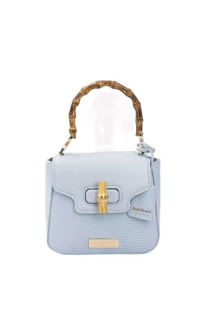 Light Blue Polyurethane Women Crossbody - SEHABRANDS