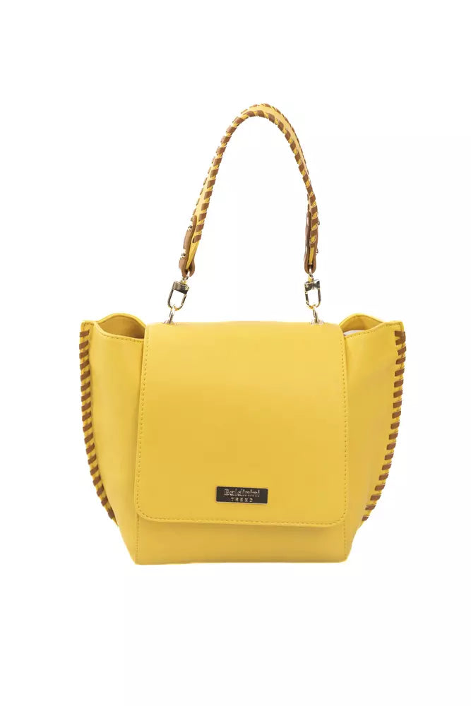 Yellow Polyurethane Women Crossbody - SEHABRANDS