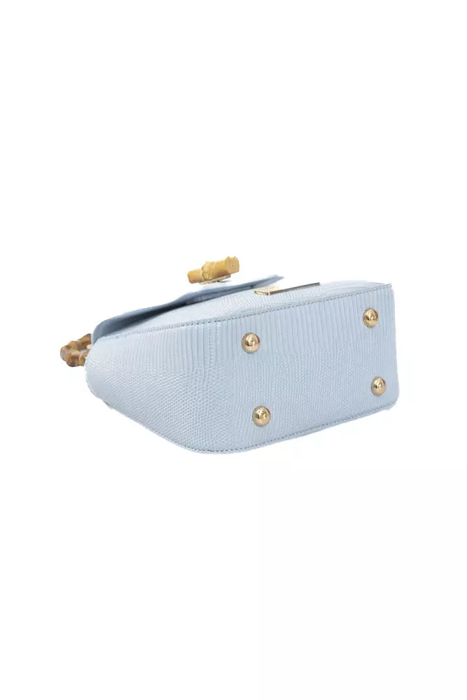 Light Blue Polyurethane Women Crossbody - SEHABRANDS