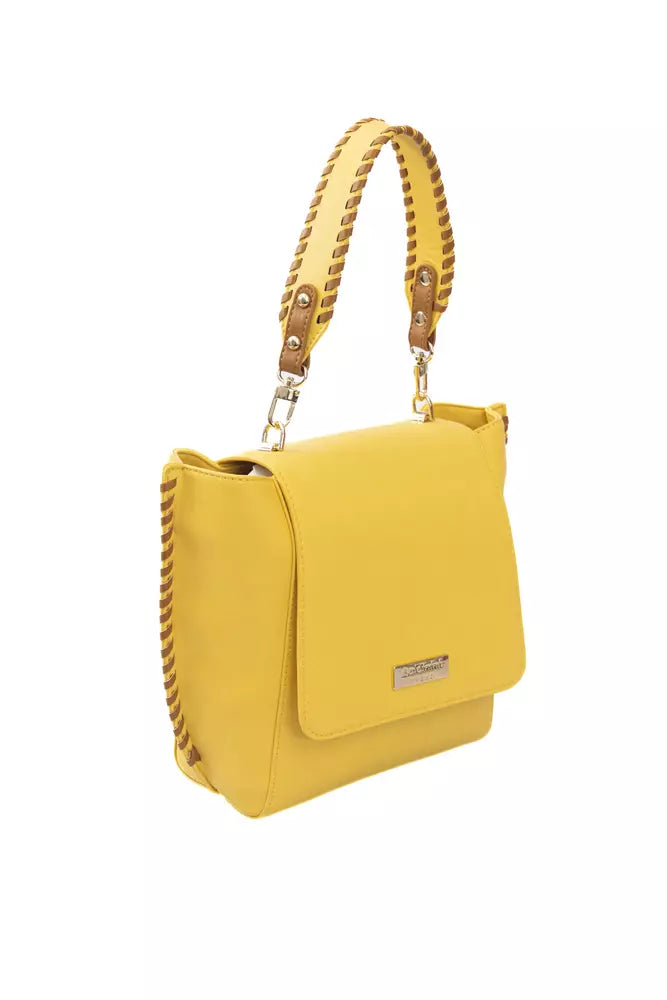 Yellow Polyurethane Women Crossbody - SEHABRANDS