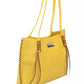 Yellow Polyurethane Women Handbag - SEHABRANDS