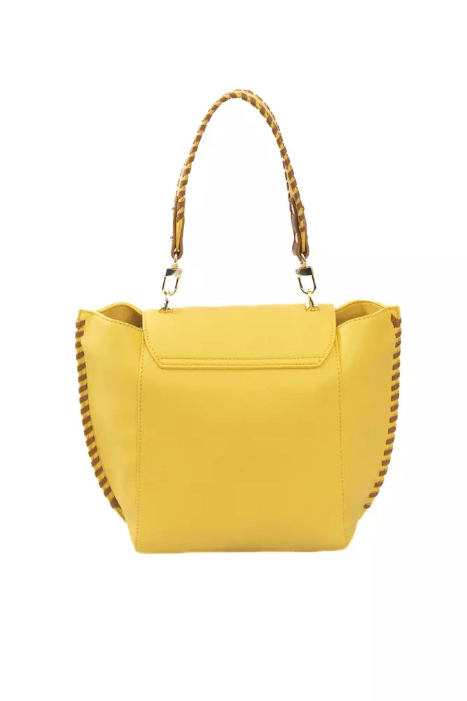 Yellow Polyurethane Women Crossbody - SEHABRANDS