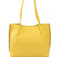 Yellow Polyurethane Women Handbag - SEHABRANDS