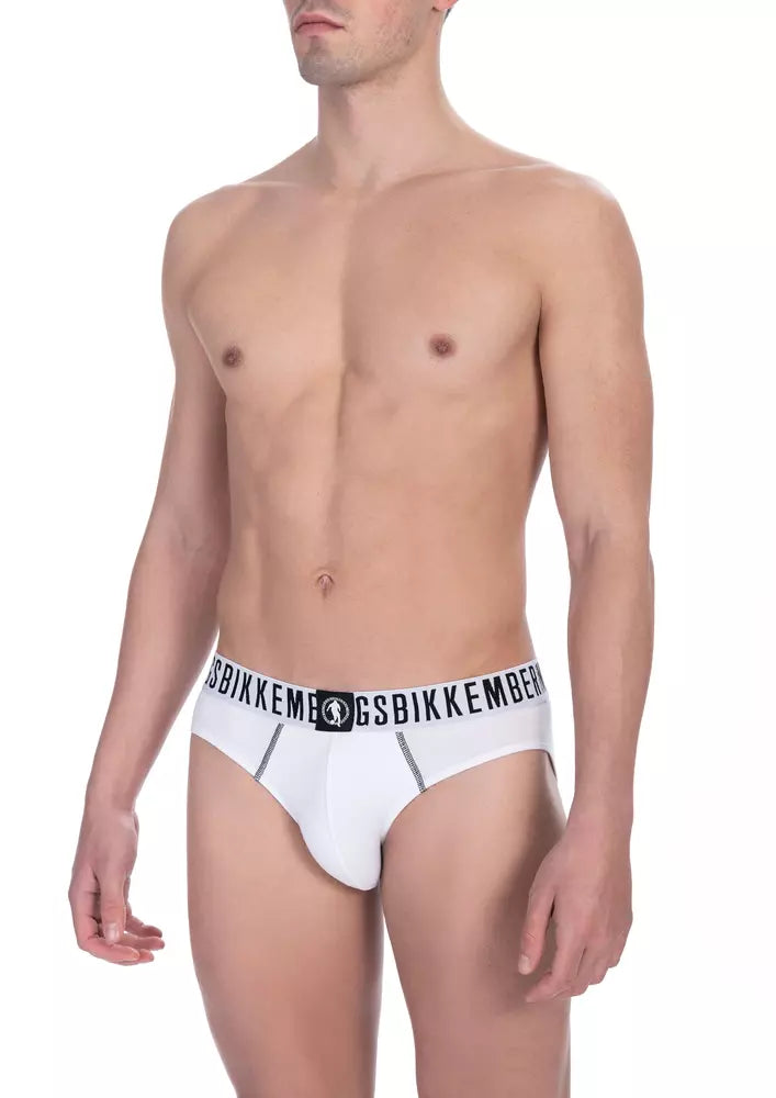 White Cotton Men Brief - SEHABRANDS