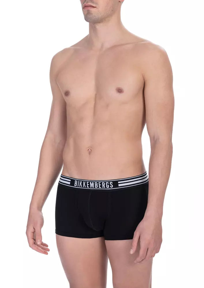 Black Cotton Men Trunk - SEHABRANDS