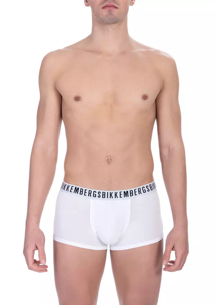 White Cotton Men Underwear Trunk Pack - SEHABRANDS