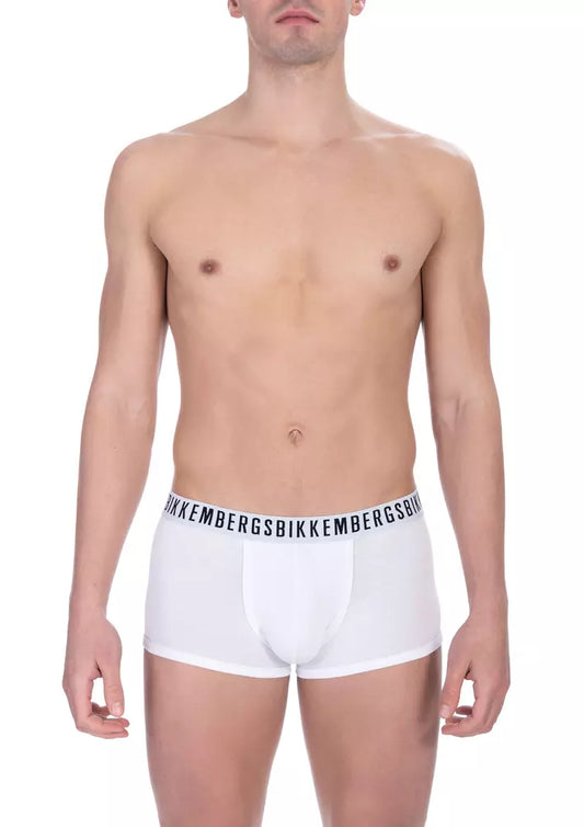 White Cotton Men Underwear Trunk Pack - SEHABRANDS