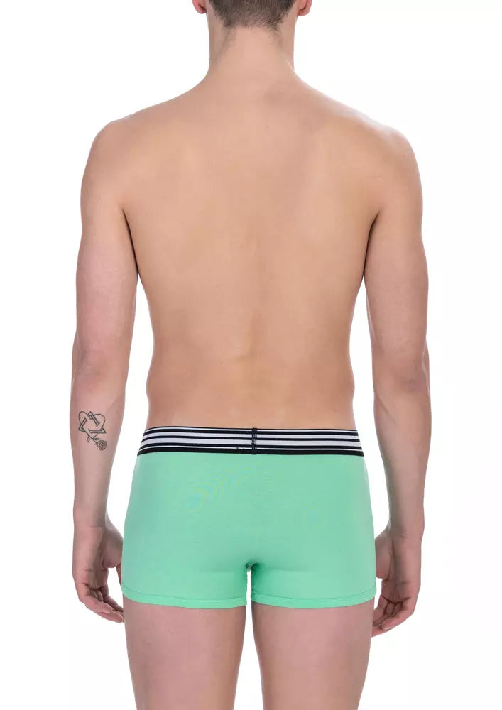 Green Cotton Men Underwear Trunk Pack - SEHABRANDS