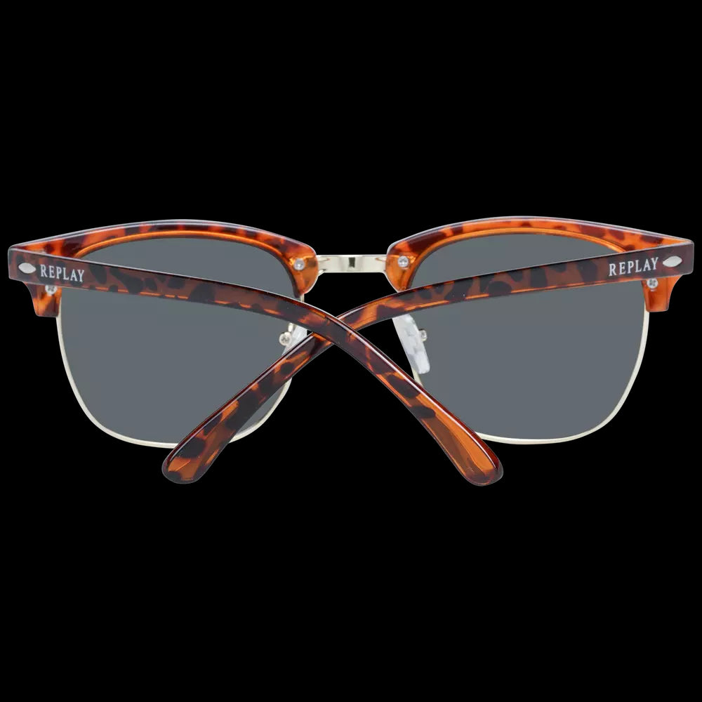 Replay Brown Unisex Sunglasses