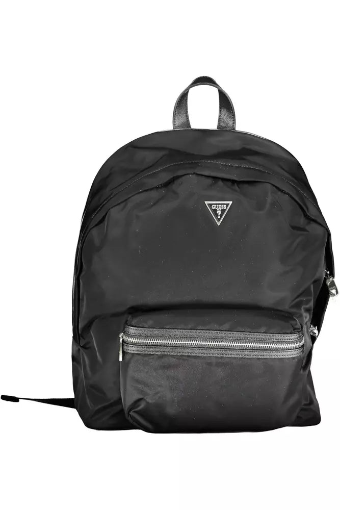 Black Polyamide Men Backpack - SEHABRANDS