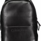 Black Polyester Men Backpack - SEHABRANDS