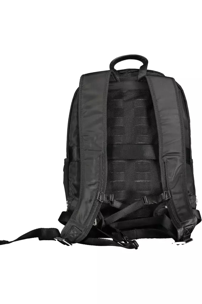 Black Polyamide Men Backpack - SEHABRANDS