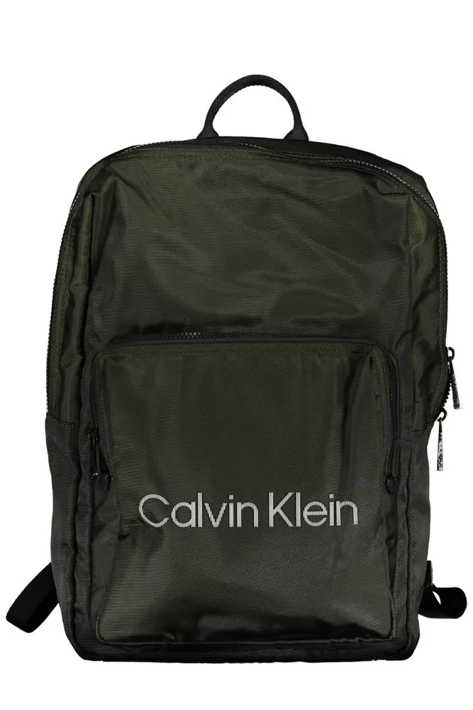 Green Polyester Men Backpack - SEHABRANDS