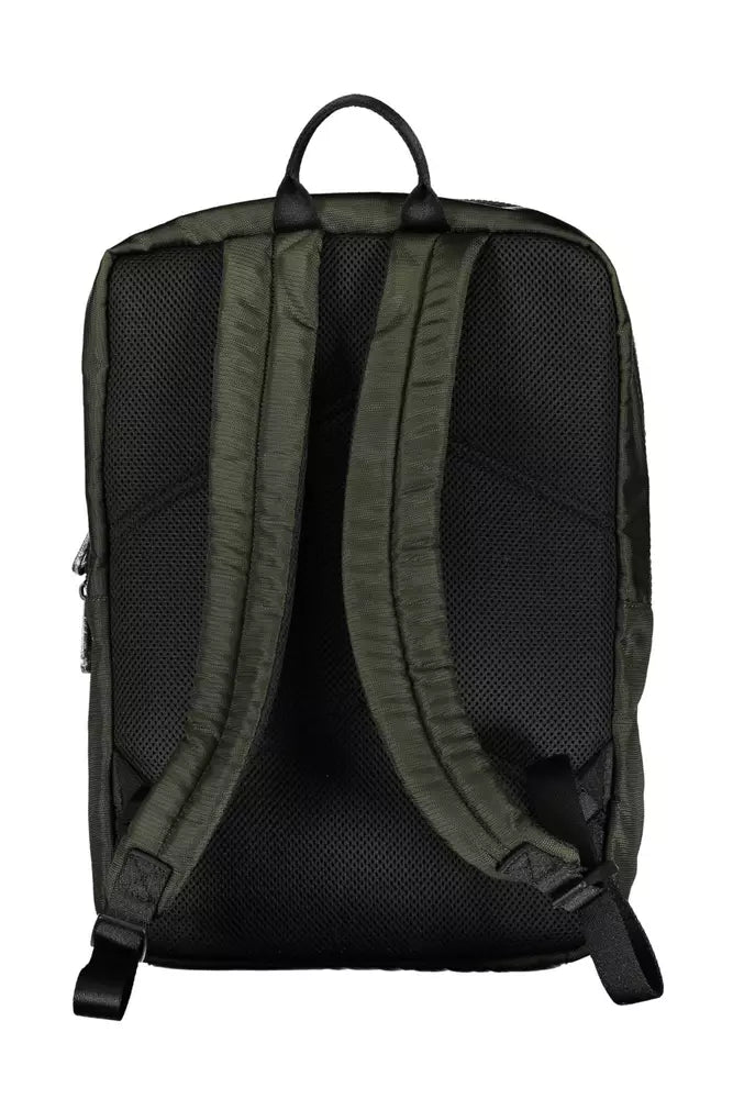 Green Polyester Men Backpack - SEHABRANDS