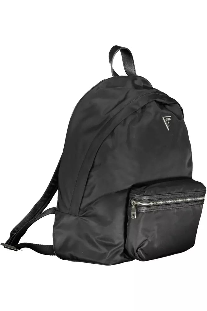 Black Polyamide Men Backpack - SEHABRANDS