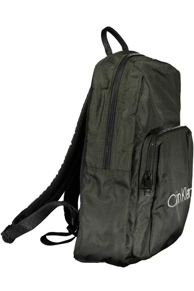 Green Polyester Men Backpack - SEHABRANDS