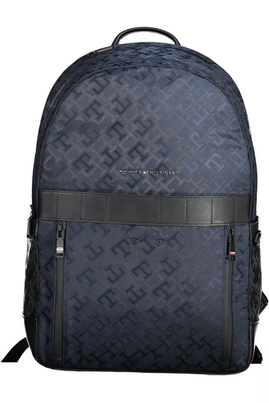 Blue Polyester Men Backpack - SEHABRANDS