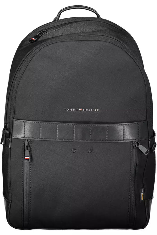 Black Nylon Men Backpack - SEHABRANDS