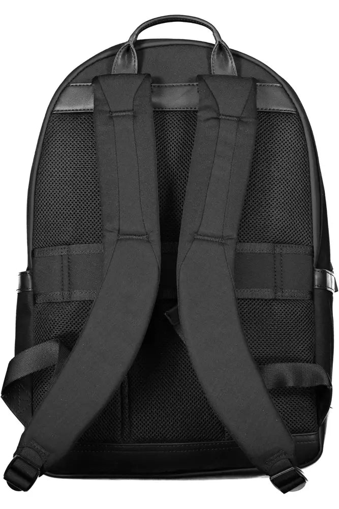 Black Nylon Men Backpack - SEHABRANDS