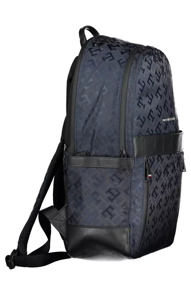 Blue Polyester Men Backpack - SEHABRANDS