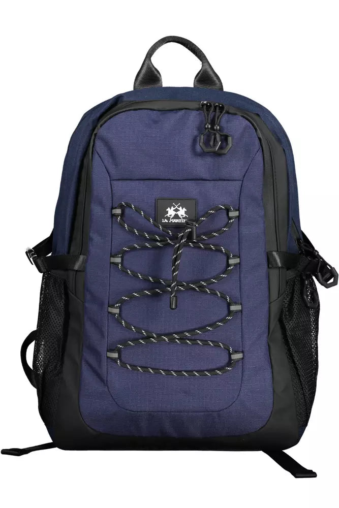 Blue Polyester Men Backpack - SEHABRANDS