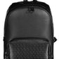 Black Polyester Men Backpack - SEHABRANDS