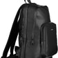 Black Polyester Men Backpack - SEHABRANDS