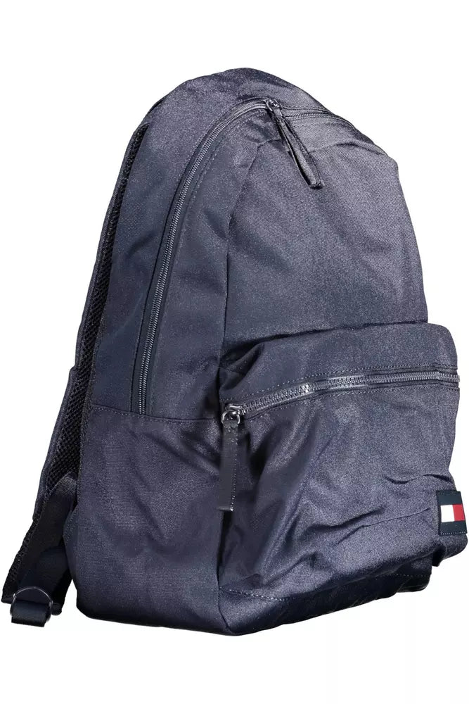 Blue Polyester Men Backpack - SEHABRANDS