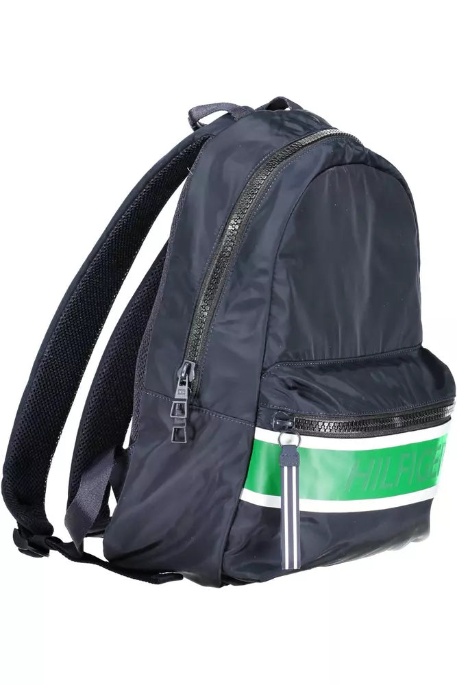 Blue Polyester Men Backpack - SEHABRANDS