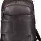 Brown Leather Men Backpack - SEHABRANDS